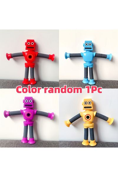 Game Telescopic Robot Vacuum Flexible Robot Fun Activity Toy (1 Pcs Random Color)