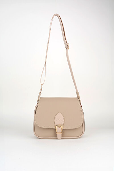 Vivaq Geantă de mână și geantă de umăr pentru femei Clover Mink cu 4 buzunare, cu capac, curea coloană, fermoar și închidere rapidă