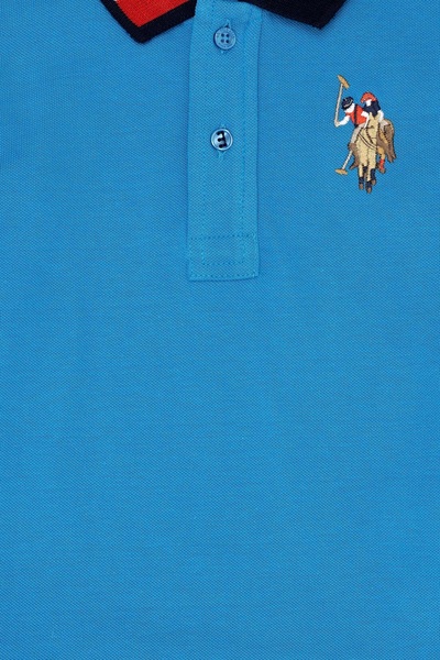 U.S. Polo Assn. Erkek Çocuk Kobalt Mavi Basic Sweatshirt