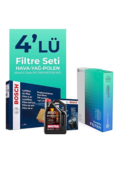 Bosch Volkswagen Polo 1.0 TSi Filtre Bakım Seti Motul Motor Yağlı (2017-2024)...