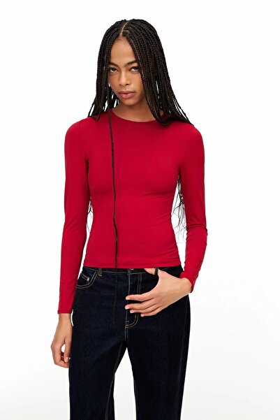 Köstebek Micro Fabric Crop Bady - Waist Top Design