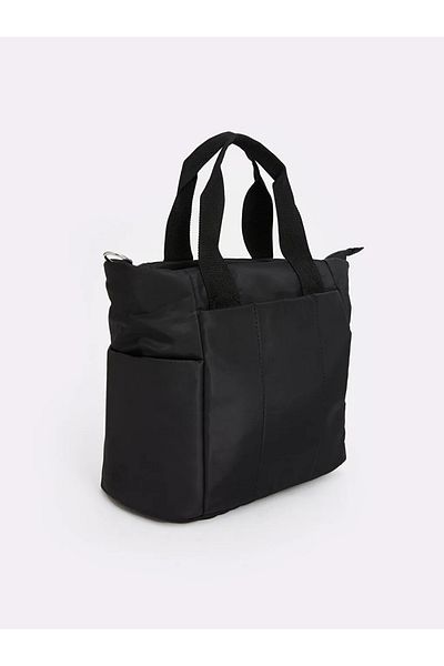 LC Waikiki LCW ACCESSORIES - Černá dámská taška přes rameno T T s odnímatelným popruhem