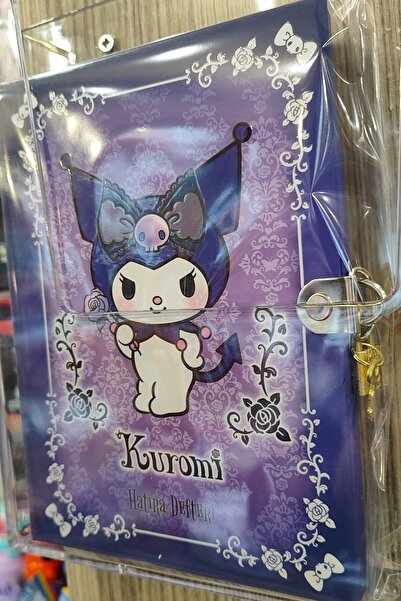 bundle island Caiet multifuncțional cu blocare, cu copertă rigidă Kuromi (22cm * 15cm)