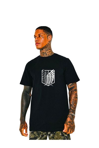 Frisson Titan Printed Crew Neck Oversize Cotton T-Shirt