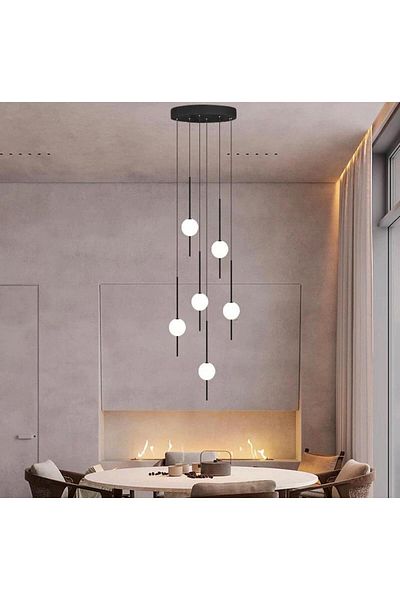 Vonalight 6 Pcs Acrylic Stairwell - 3000K Light, Pendant, Lamp, Led, Lighting, Decorative