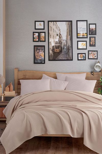 Eponj Home Κάλυμμα Ecocel Pike Oversize - 220x230cm Σκούρο Μπεζ