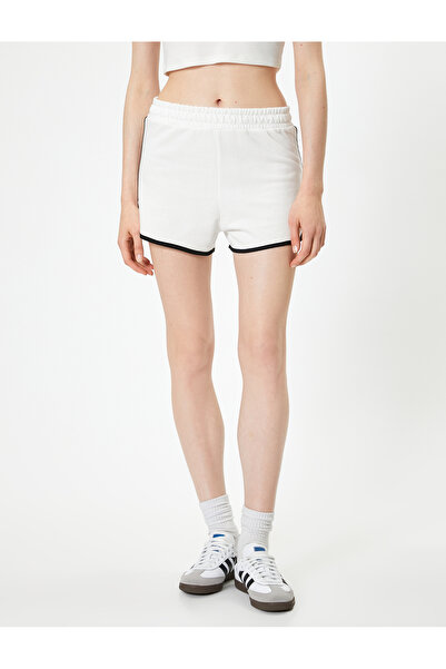 Koton Mini-Shorts aus Baumwolle mit elastischem Bund – Farbkontrast