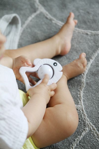 LUQU BABY LUQU Silicone Rattle- Fish
