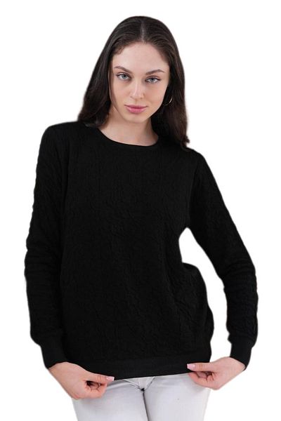 lavella Women's Crew Neck Drawstring Sweater 12833 Bgl-St04228