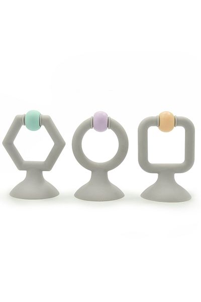 LUQU BABY LUQU Silicone Teether- 3 piece Set