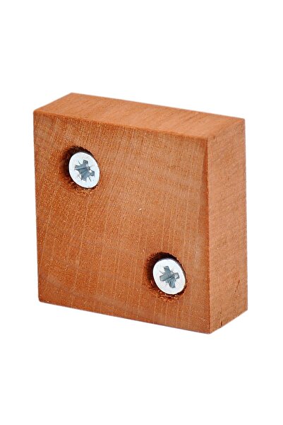 X-Perk Masa Sandalye Mobilya Koltuk Kanepe Ayak Yükseltici Ağaç Takoz 6'lı Boy 15 Mm Eş Kenar 4x4 Cm Kahve