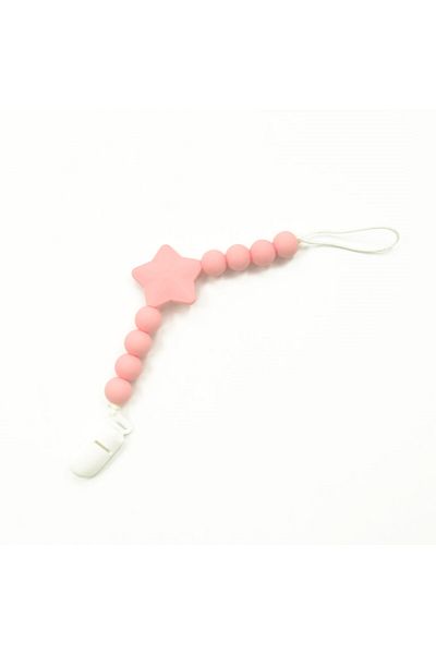 LUQU BABY Silicone Pacifier Beads- Pink-Pack of 3