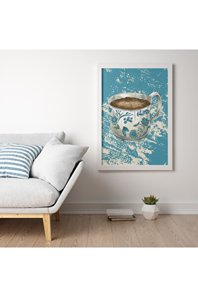 VRHediye White-Blue Vintage Design Set of 4 Disassembly Frames