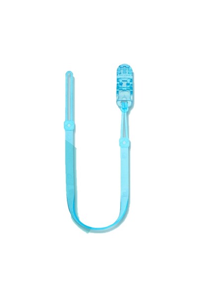 LUQU BABY حامل مصاصة من السيليكون من لوكيو - أزرق