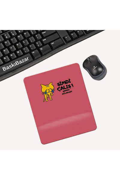 BASKIBAZAR Since 2020 My Dear Myself Printed Rectangular Mousepad with Wrist Support