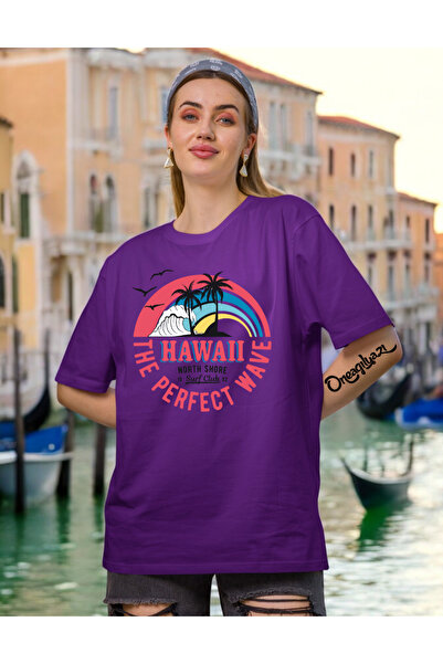 oneagılyazı Overhead Printed Women's Oversize T-Shirt