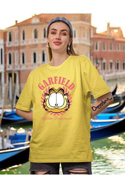 oneagılyazı Leptir Sa deznom Štampano Ženski Oversize kroj T-shirt