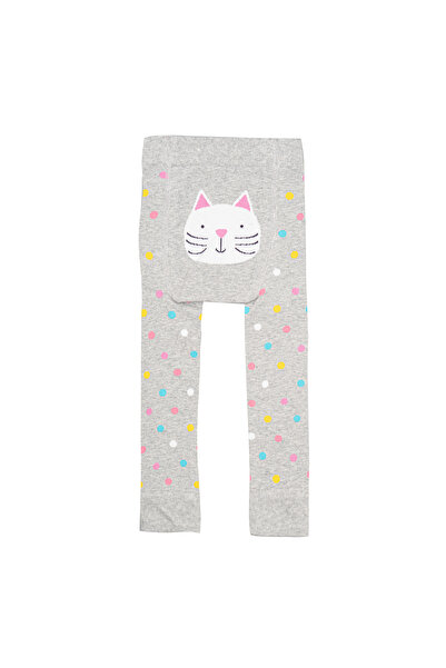 Petit Boom Bebek Triko Tayt & İçlik Puanlı Kedicik