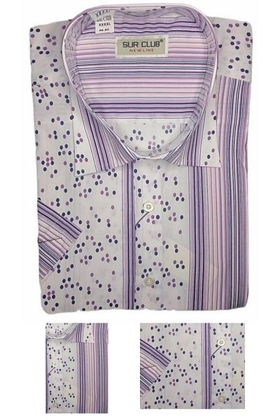 marufshop Ανδρικό κοντομάνικο πουκάμισο μεγάλου μεγέθους, κατάλληλο για βάρος 120 κιλών - 150 κιλών