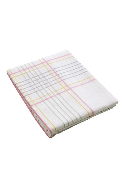 LC Waikiki LCW HOME Față de masă din bumbac cu imprimeu în carouri mixte 150x200 Cm