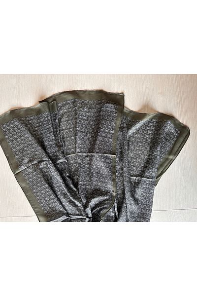 Modakaşmir Circle Mk Pattern Cotton Shawl