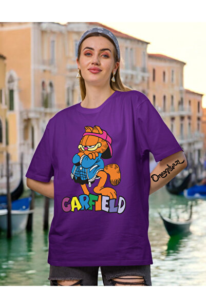 oneagılyazı Garfield Printed Women's Oversize T-Shirt