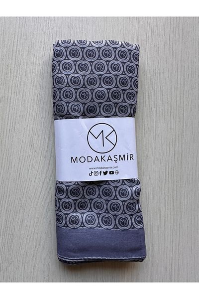 Modakaşmir Circle Mk Pattern Cotton Shawl