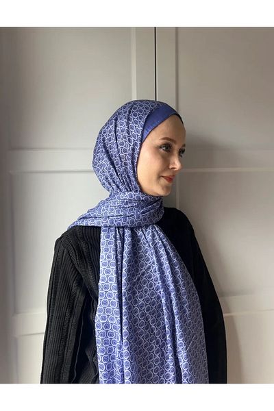 Modakaşmir Circle Mk Pattern Cotton Shawl