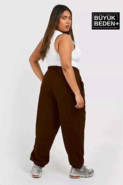 Superlife Γυναικείο παντελόνι μεγάλου μεγέθους με ελαστικό πόδι, με στάμπα Big Brooklyn, λεπτό παντελόνι SPR24BEAK49