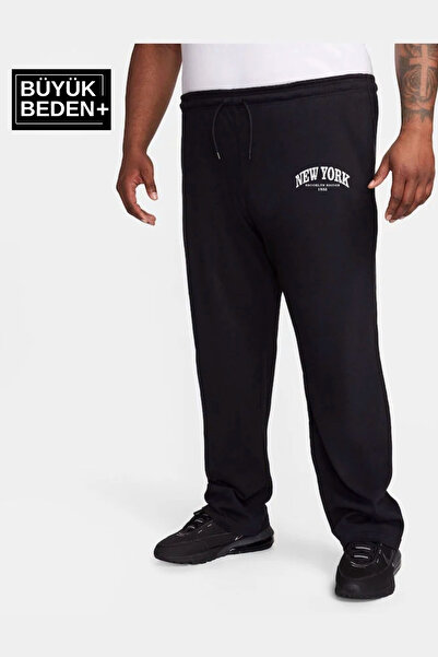 Superlife Ανδρικό μεγάλο μέγεθος New York printed slim sweatpants SPR25BEA47