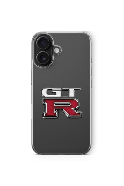 Multitronic حافظة شفافة مطبوعة بتصميم GTR متوافقة مع هاتف iPhone 16 Plus