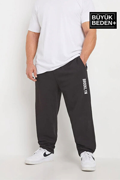 Superlife Men's Plus Size Brooklyn Printed Slim Sweatpants Spr25Bea54