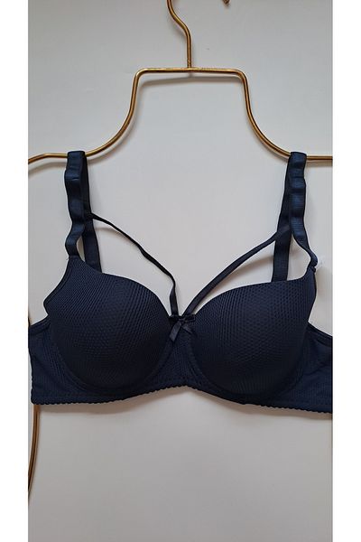 NARIYA Plus Size C Cup Gathering Bra - Casual Empty Cup Underwire Drawstring Gathering