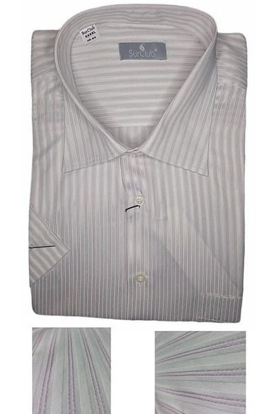 marufshop Мъжка риза с къс ръкав, размер "Pell Size", подходяща за 110 - 140 килограма