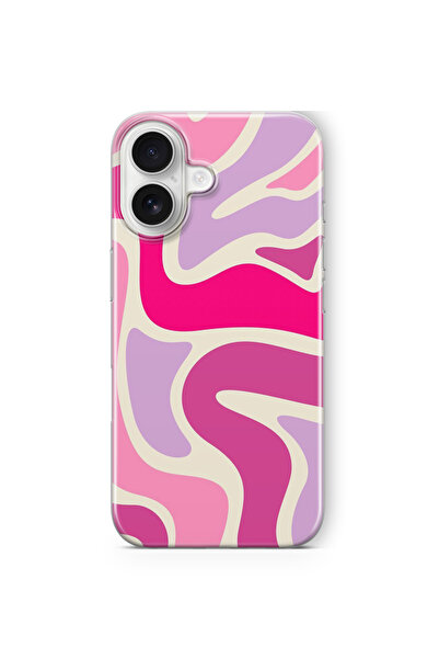 Multitronic iPhone 16 Plus Compatible Pastel Design Printed Transparent Case