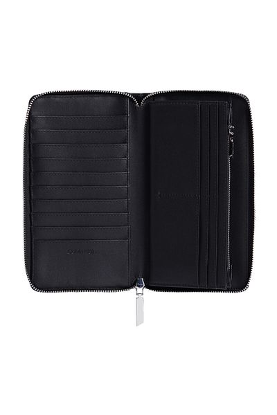 Calvin Klein Women's Logo Black Wallet with Interior Compartment K60K 613072 -0Gj