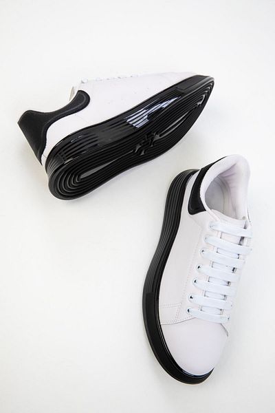 SOHO Weiß-Schwarzer Herren-Sneaker 20212