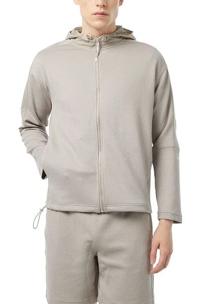 Calvin Klein Herren-Kapuze mit Markenlogo, durchgehender Reißverschluss, feuchtigkeitsableitender, schnell trocknender Stoff, bequem, für den täglichen Gebrauch geeignet