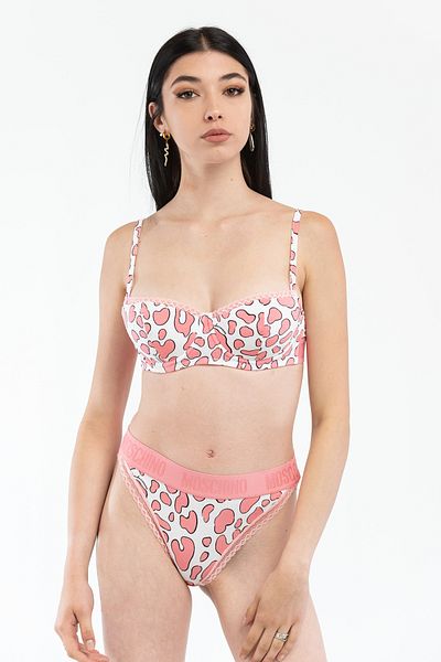 Love Moschino Ružová fantasy podprsenka pre ženy a dievčatá