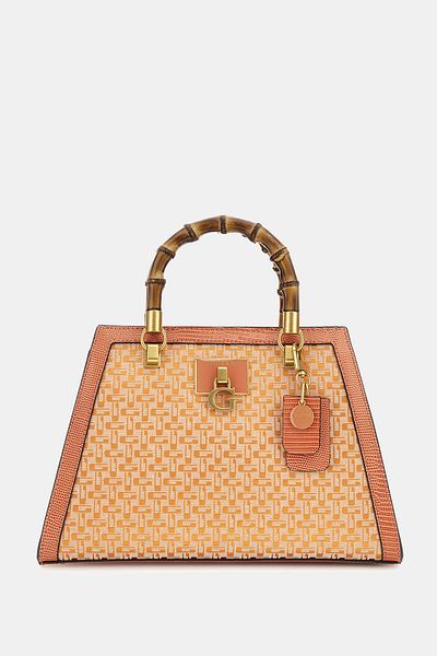Guess STEPHI BAMBOO SATCHEL – Elegant und Anti-Bambus