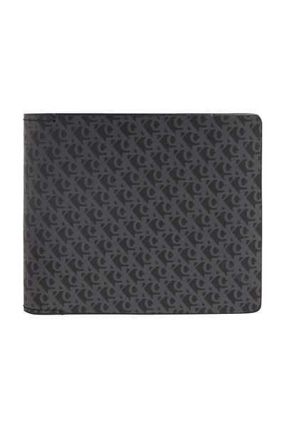 Calvin Klein Black Men's Wallet Aop Bifold W/Coin
