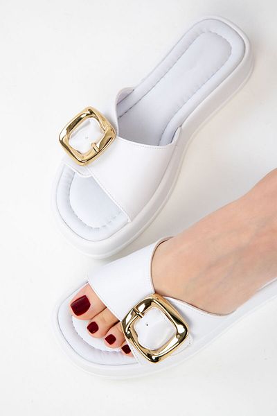 SOHO White Women's Slippers 18987
