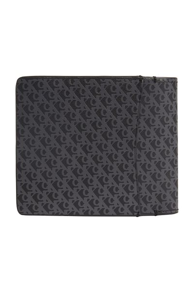 Calvin Klein Black Men's Wallet Aop Bifold W/Coin