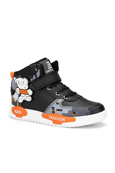 DARK SEER Ds Denise Black Orange Kids Sneakers