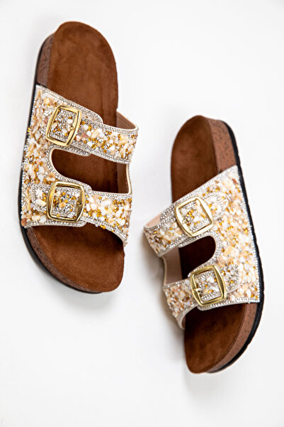 SOHO Béžové dámské pantofle 20248