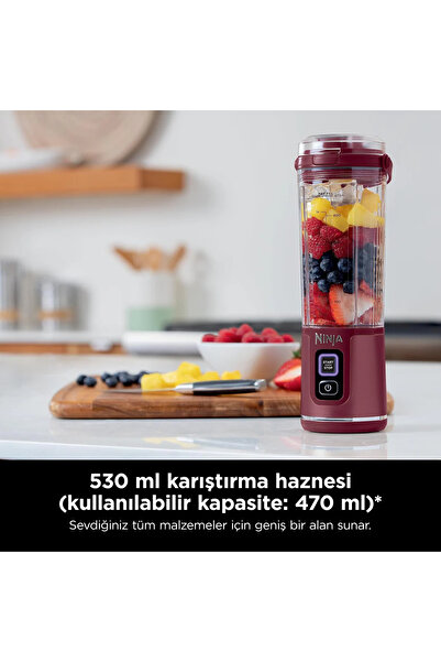 NINJA Blast™ Taşınabilir Blender – Kırmızı - Shark Ninja