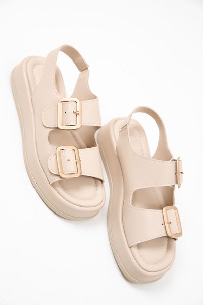 SOHO Beige Damensandalen 18986