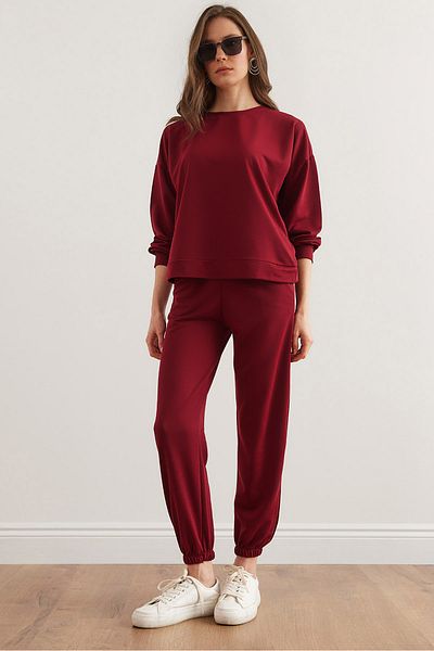 Olalook Γυναικεία Claret Red Basic αθλητική φόρμα ETKM- 0000069