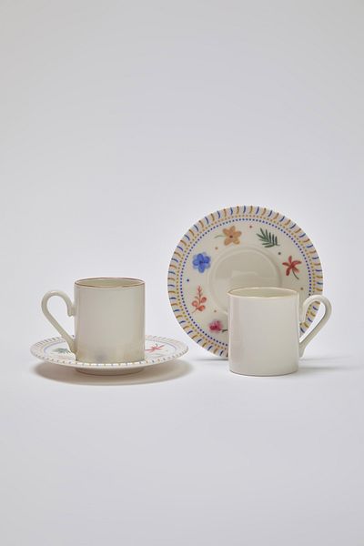 Trendyol Collection Beige-Multicolor Set of 2 Coffee Cups