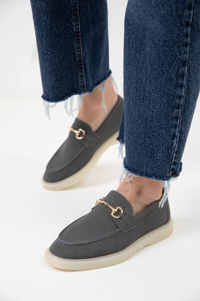 SOHO Füme Süet Kadın Loafer Ayakkabı 20265